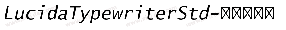 LucidaTypewriterStd字体转换