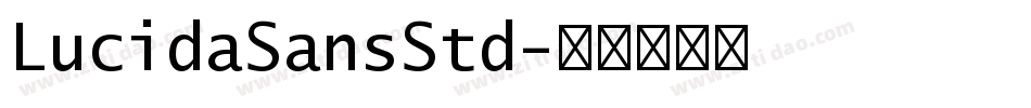 LucidaSansStd字体转换