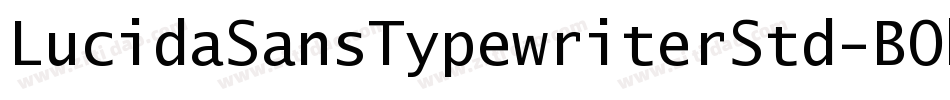 LucidaSansTypewriterStd-BOb字体转换