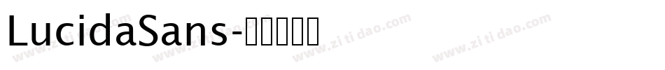 LucidaSans字体转换