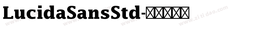 LucidaSansStd字体转换