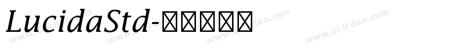 LucidaStd字体转换