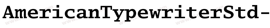 AmericanTypewriterStd-Bold字体转换