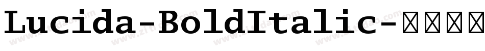 Lucida-BoldItalic字体转换