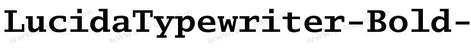 LucidaTypewriter-Bold字体转换