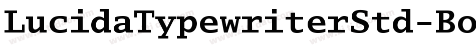 LucidaTypewriterStd-Bold字体转换