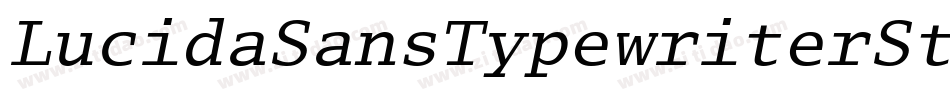 LucidaSansTypewriterStd-Bd字体转换