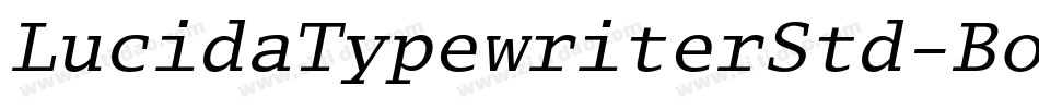 LucidaTypewriterStd-BoldObl字体转换