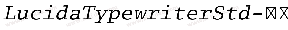 LucidaTypewriterStd字体转换