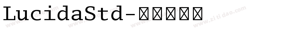 LucidaStd字体转换