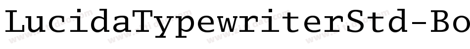 LucidaTypewriterStd-BoldObl字体转换