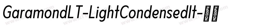 GaramondLT-LightCondensedIt字体转换