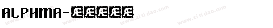 ALPHMA字体转换
