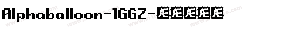 Alphaballoon-1GGZ字体转换