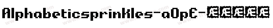 Alphabeticsprinkles-aOpE字体转换