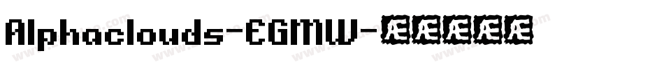 Alphaclouds-EGMW字体转换
