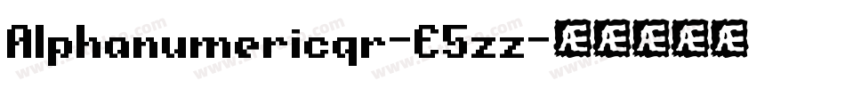 Alphanumericqr-E5zz字体转换