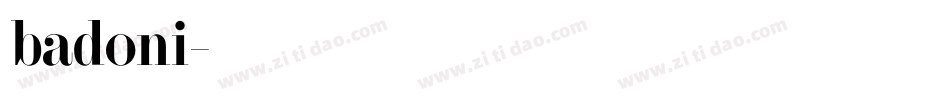 badoni字体转换