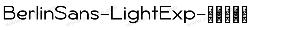 BerlinSans-LightExp字体转换
