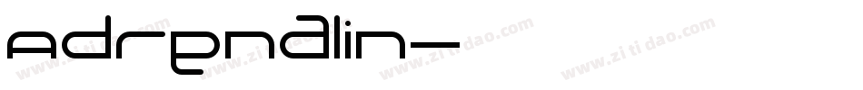 Adrenalin字体转换
