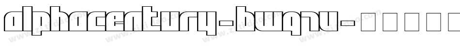 AlphaCentury-BWq7V字体转换