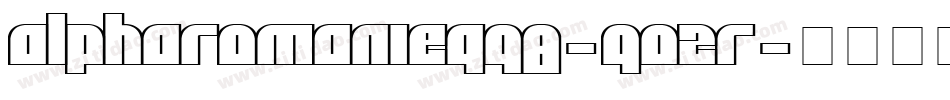 AlphaRomanieG98-qo2r字体转换