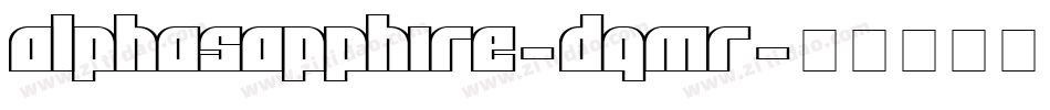 AlphaSapphire-dqmR字体转换