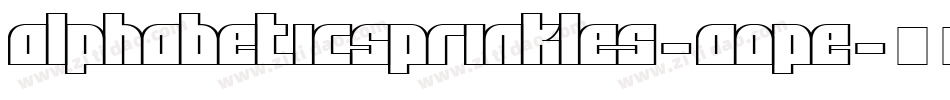 Alphabeticsprinkles-aOpE字体转换