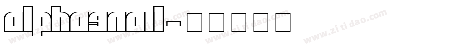 Alphasnail字体转换