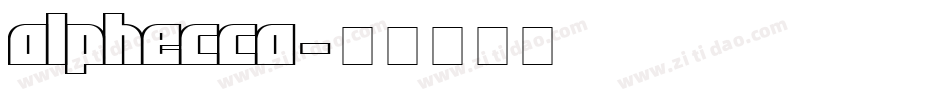 Alphecca字体转换