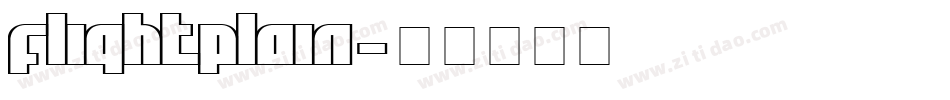 FlightPlain字体转换