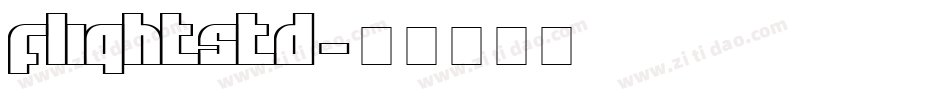 FlightStd字体转换