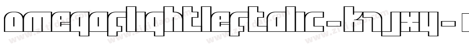 OmegaFlightLeftalic-K7Jxy字体转换