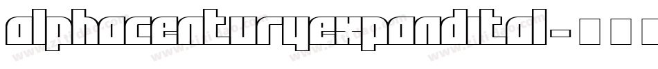 alphacenturyexpandital字体转换