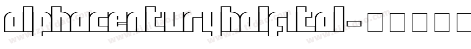 alphacenturyhalfital字体转换