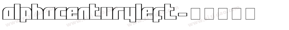 alphacenturyleft字体转换