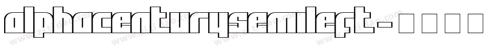 alphacenturysemileft字体转换