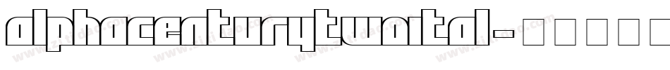 alphacenturytwoital字体转换
