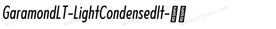 GaramondLT-LightCondensedIt字体转换