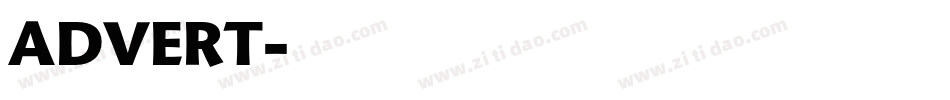 ADVERT字体转换