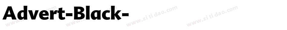 Advert-Black字体转换