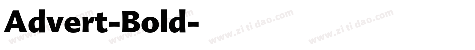 Advert-Bold字体转换