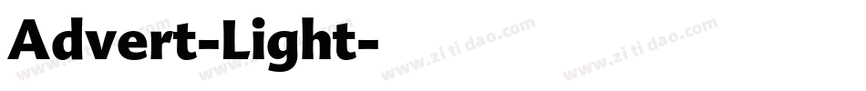 Advert-Light字体转换