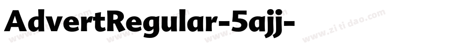 AdvertRegular-5ajj字体转换