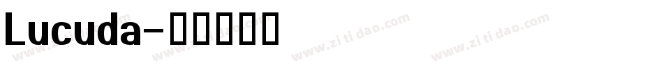 Lucuda字体转换