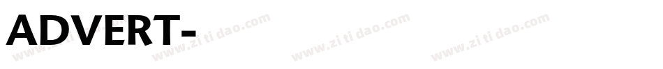 ADVERT字体转换