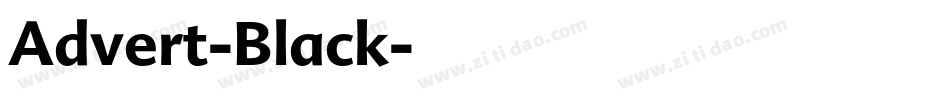 Advert-Black字体转换
