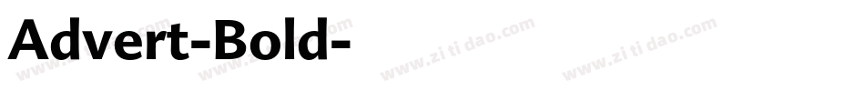 Advert-Bold字体转换