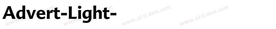 Advert-Light字体转换