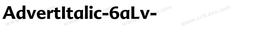 AdvertItalic-6aLv字体转换